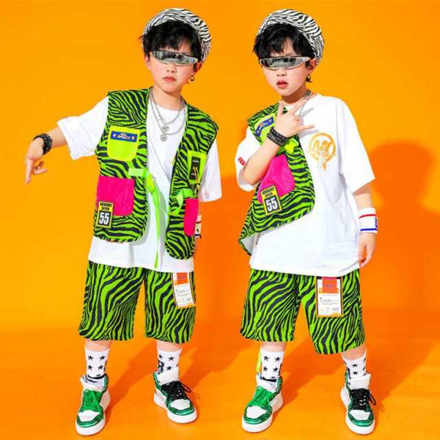 韓国子供服 HIPHOP ヒップホップ 上下2点セット ステージ衣装 キッズ